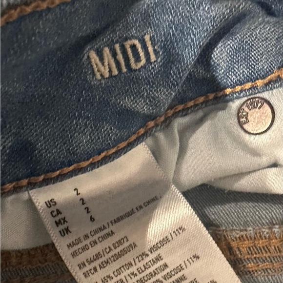 American Eagle Outfitters Distressed Blue Jean Shorts - Picture 3 of 4